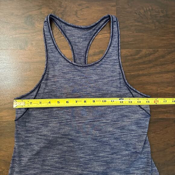 Lululemon Long Distance dark heather blue racerback tank top - Picture 9 of 10